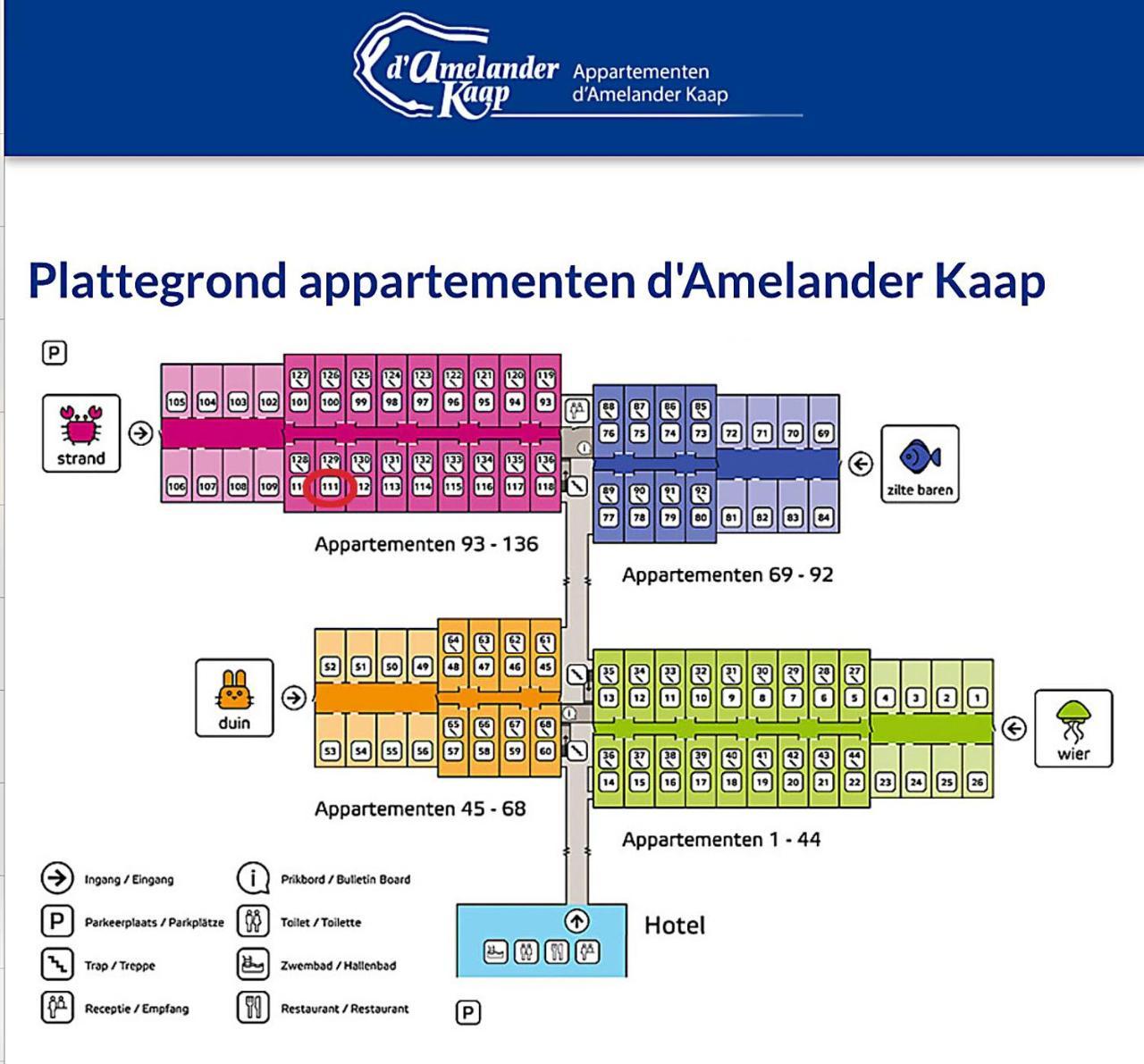 Appartement De Kompaan, Resort Amelander Kaap Hollum  Exteriér fotografie